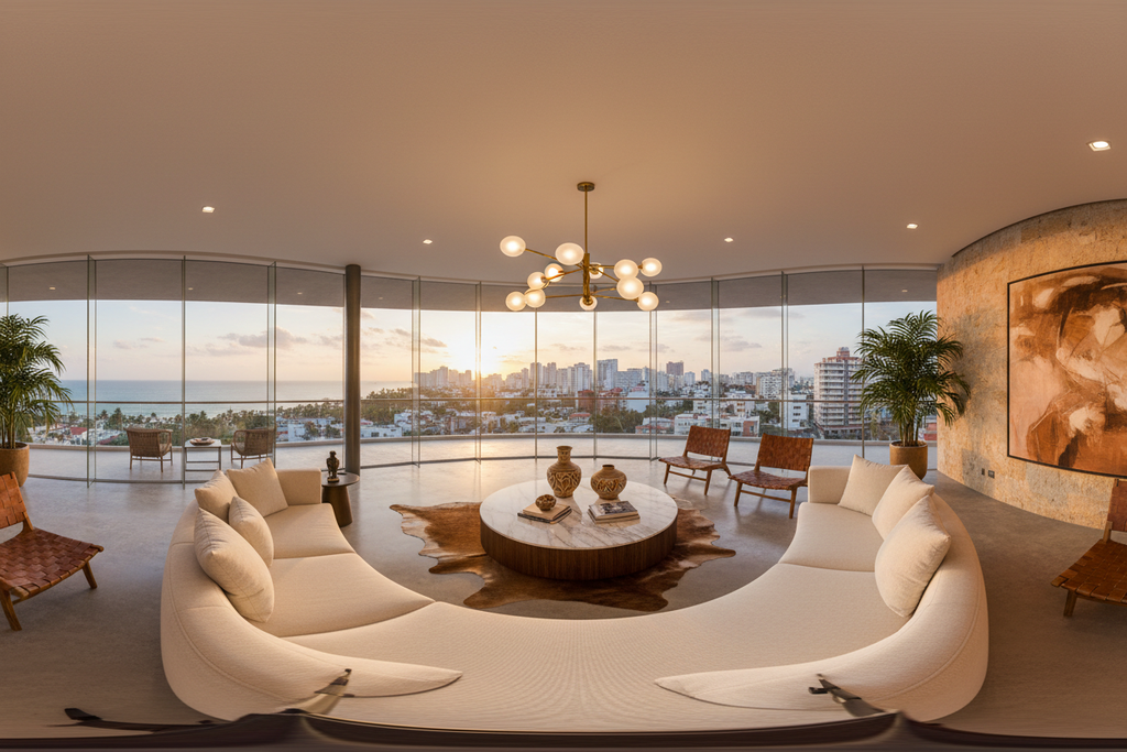 Tour virtual 360 interior de propiedad de lujo en Colombia